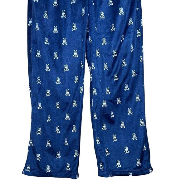 Psycho Bunny Men’s Logo Print Pajama/Lounging Pants Navy Blue Size Medium - Picture 4 of 7